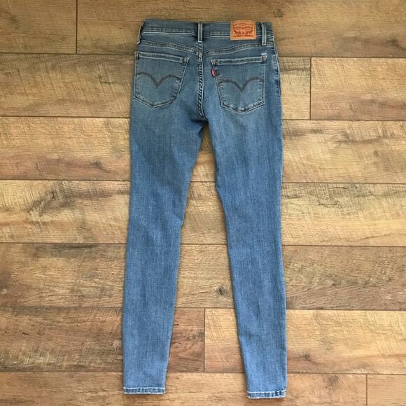 Levi's 710 Super Skinny Distressed Jeans 26x30 - Picture 7 of 8